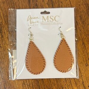 Camel Teardrop Earrings